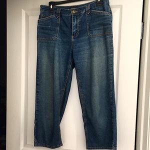 Sonoma 5 Pocket Blue Jean Capris Soft Feel 10